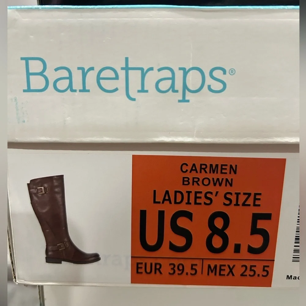 Baretraps Carmen Knee-High Riding Boots Brown | Size 8.5 | New With Box